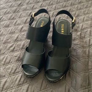 Size 12 wide, women’s Wedge hill sandals.